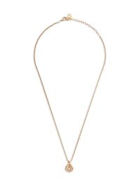 Christian dior pre-owned 1970-1980 halsketting met logo - goud