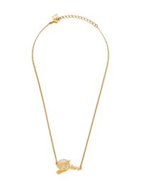 Christian dior pre-owned 1970-1990s halsketting met logohanger - goud