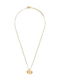 Christian dior pre-owned 1970-1990s halsketting met logohanger - goud