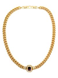 Christian dior pre-owned 1980s halsketting met schakels - goud