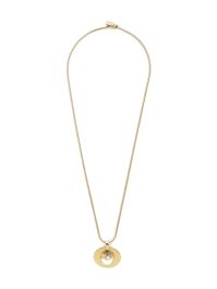 Christian dior pre-owned 2000 halsketting met logo - goud