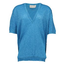 Circus hotel, dames, tops, blauw, maat: m