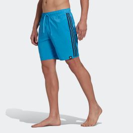 Classic-length 3-stripes zwemshort