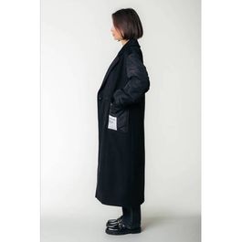 Colourful Rebel - Ada Contrast Wool Long Coat - Dames - Jassen