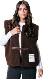 Colourful rebel yadi teddy gilet - xs/s