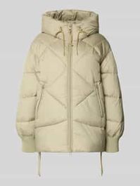 Comfort fit gewatteerd jack met capuchon