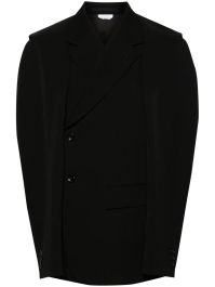 Comme des garçons homme plus blazer met enkele rij knopen - zwart