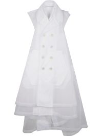 Comme des garçons homme plus jas met dubbele rij knopen - wit