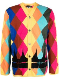 Comme des garçons homme plus vest met v-hals - veelkleurig