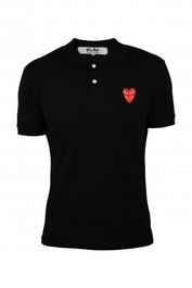 Comme des garçons polo zwart