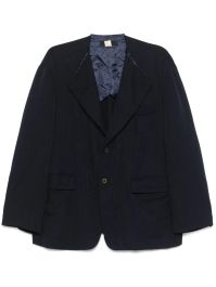Comme des garçons shirt kraagloze blazer - blauw