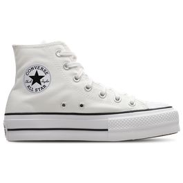 Converse ctas lift high sneakers dames - wit - maat 35 - canvas