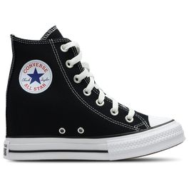 Converse ctas wedge sneakers dames - zwart - maat 38 - canvas