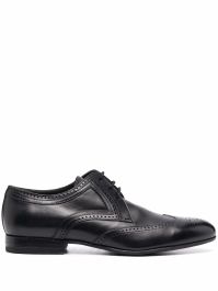 Corneliani brogues met geperforeerd detail - zwart
