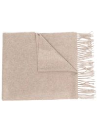 Corneliani sjaal met franje - beige