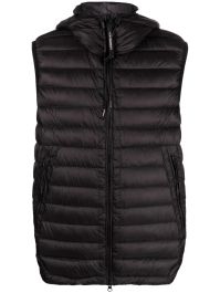 C.p. company bodywarmer met capuchon - zwart