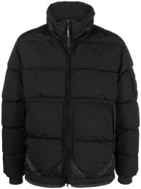 C.p. company donsjack met logopatch - zwart