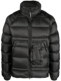 C.p. company gewatteerd donsjack - zwart
