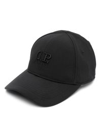 C.p. company honkbalpet met geborduurd logo - zwart