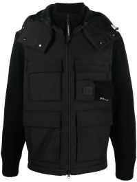 C.p. company jas met cargo zak - zwart