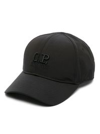 C.p. company pet met geborduurd logo - zwart