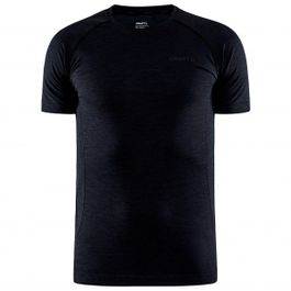 Craft - core dry active comfort s/s - synthetisch ondergoed maat l, zwart
