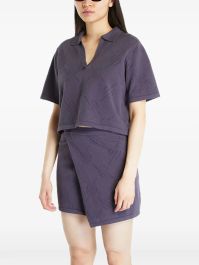 Daily paper repatty polotop met textuur - grijs