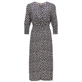 Dames boss dalflori dress in multi kleur