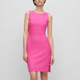 Dames boss deca dress in roze