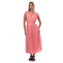 Dames boss deplissa dress in roze