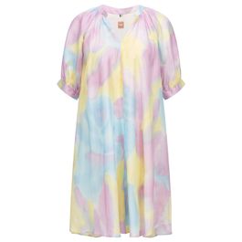 Dames boss diflowu jurk in multi kleur