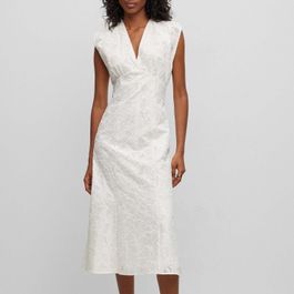 Dames boss dipata dress in multi kleur