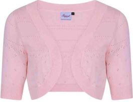 Toocool - Schouderbedekking voor dames, bolero-top, korte mouwen, elastische jas, Basic AS-1180, Dusted, één maat, Dusted Toocool - Schouderbedekking voor dames, bolero-top, korte mouwen, elastische jas, Basic AS-1180, Dusted, één maat, Dusted