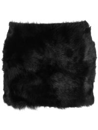 David koma leren mini-rok - zwart