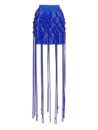 David koma mini-rok verfraaid met pailletten - blauw