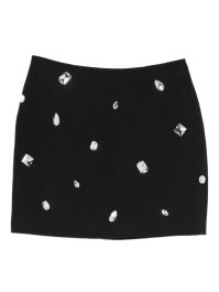 David koma verfraaide mini-rok - zwart