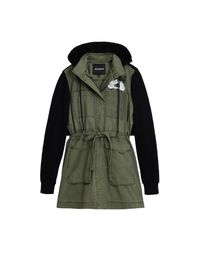 Desigual tussenparka  groen / zwart / wit