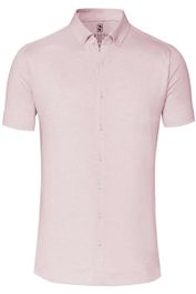 Desoto slim fit jersey shirt roze, effen - Roze