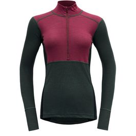 Devold dames lauparen merino 190 zip neck longsleeve