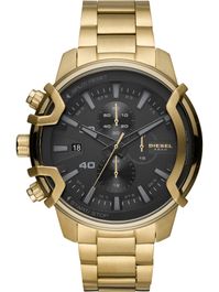 Diesel analoog horloge goud / zwart