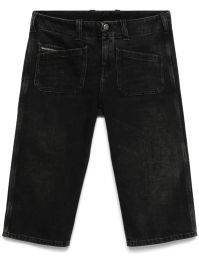 Diesel de-keate denim shorts - zwart