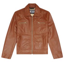 Diesel l-cale bruin leren jack