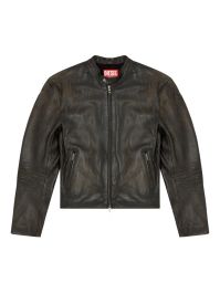 Diesel l-carver leren jack - bruin