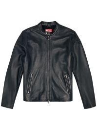Diesel l-carver leren jack - zwart