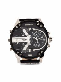 Diesel mr daddy 2.0 chronograph horloge - zwart