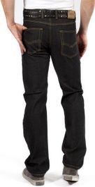 Djx heren jeans 121 stretch regular - blackstone - w33 x l32 - Zwart