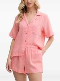 Dkny pyjama met geborduurde zak - roze