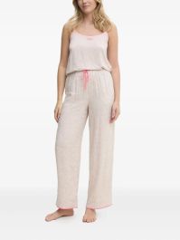 Dkny pyjama met luipaardprint - beige