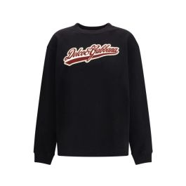 Dolce & gabbana, dames, sweatshirts & hoodies, zwart, maat: s katoen,
