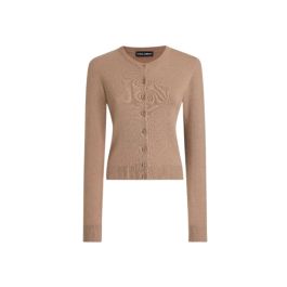 Dolce & gabbana, dames, truien, bruin, maat: m kasjmier,